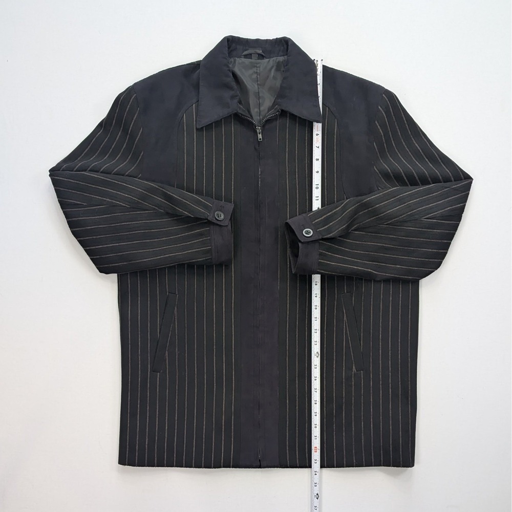 Pronti Collection by Phita Men's XXL Pinstripe Zip Jacket Lined - Picture 5 of 14